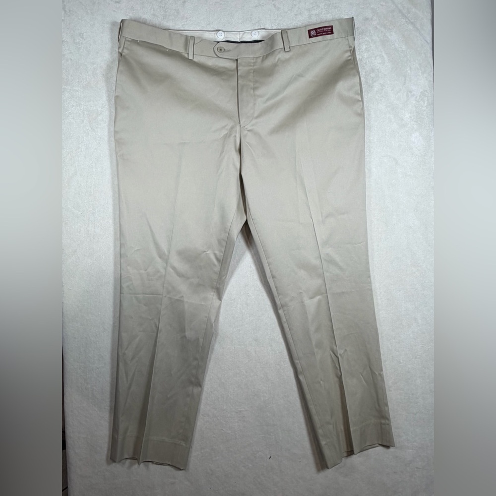 Brand New Coppley 42W Made in Canada Cotton Blend Carlo Bonomi Italy Beige Pants